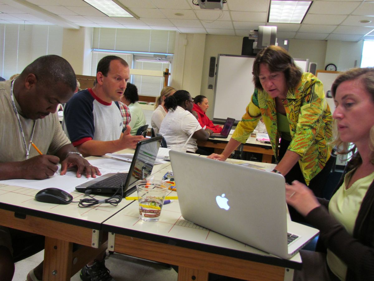 Photos of teachers in last year’s climate workshop from www.paesta.psu.edu.