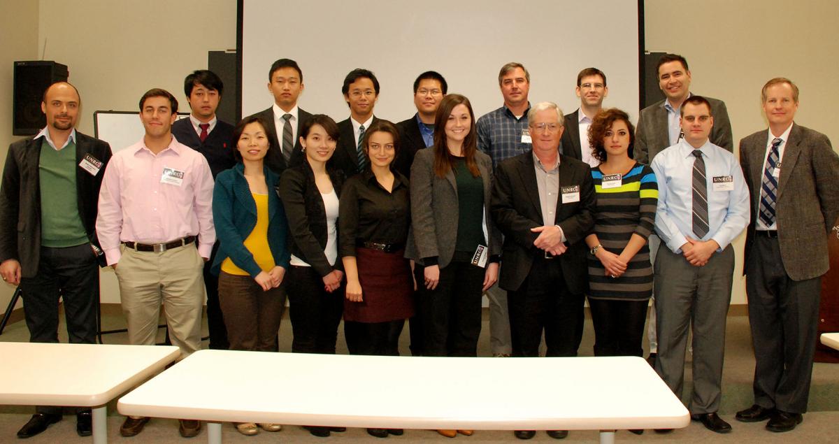 Students, faculty, and industry members at a UNRC workshop.