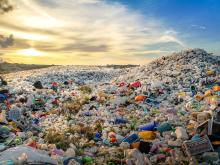 Large pile of plastic waste.