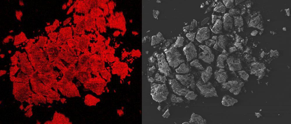 IMAGES: EDS images isolating rare earth elements from coals wastes