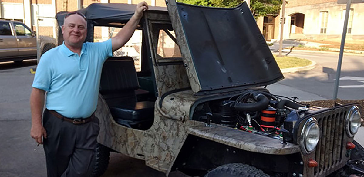 In retirement, ceramics expert John Hellmann said he'll dedicate more time to restoration and recreation in several of his vintage Jeeps such as this 1948 CJ2A Willys Jeep.