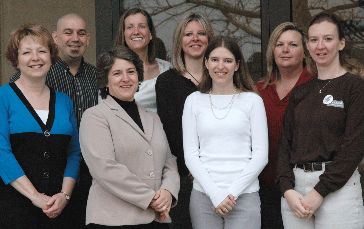 Th e EMS Energy Institute Offi ce Staff Back Row, from left to right: Ron Nargi, Erin Rogers, Barbara Robuck and Kelly Rhoades Front Row, from left to right: Cindy Anders, Nicole Rigg, Shea Winton and Elizabeth Wood
