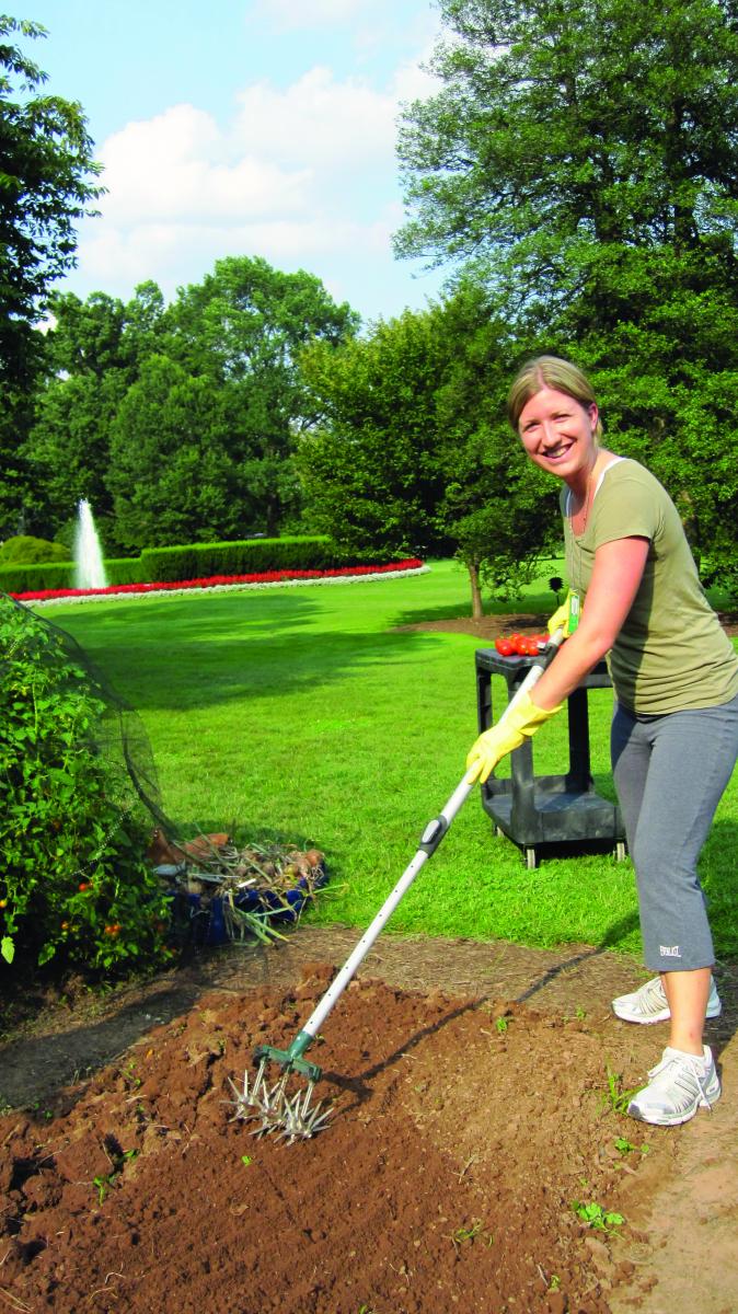 As a White House employee, Nicole Reed was able to volunteer in the White House’s organic garden.