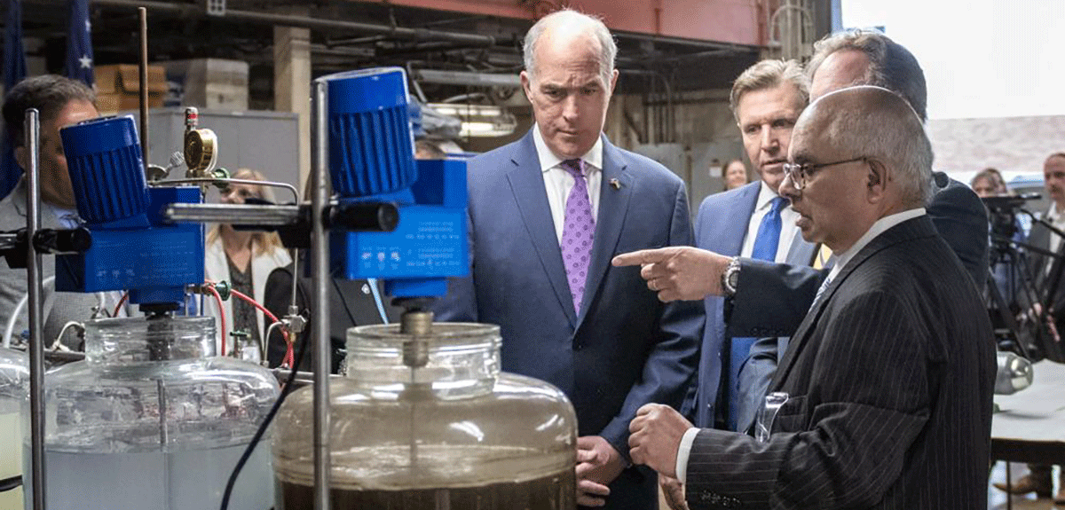 Senator Casey visited Penn State, highlighting $2.1 million drainage research